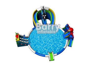 Importation en provenance des jeux gonflables de parc d'attractions de porcelaine, piscine gonflable de glissière de parc aquatique de seaworld