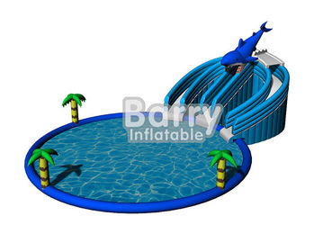 Le jeu gonflable de l'eau d'été joue le parc d'attractions gonflable de dauphin pour des enfants/adulte