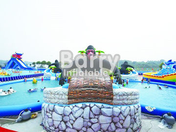 Qualité marchande durable gonflable de parc aquatique d'enfants/parc d'Aqua avec 3 piscines