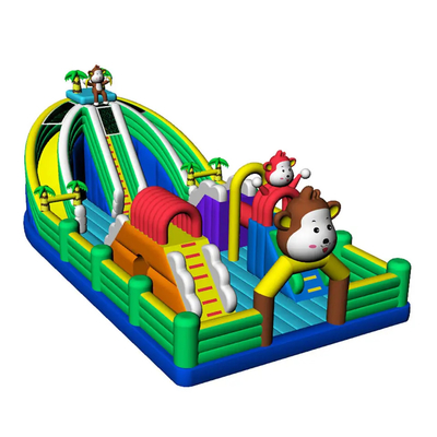 Aire de jeux gonflable pour enfants château plein d'entrain sur le thème des videurs fantastiques