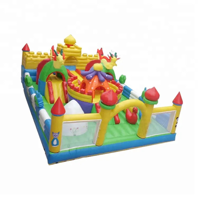 Chambre pleine d'entrain de château de Platon de 0.55mm pour le château gonflable extérieur de terrain de jeu d'enfants