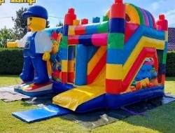 Le parc d'attractions Bounce House Jeux Bloc Party Combo gonflable