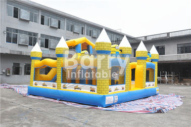 Château plein d'entrain gonflable de subordonnés extérieurs d'enfants avec la bâche de PVC de diapositive 0.55MM