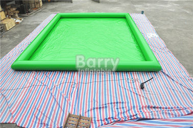 Biens matériels de grande d'eau de piscine bâche portative de PVC adaptés aux besoins du client par vert