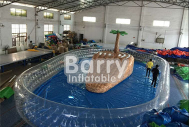Mini piscine gonflable adaptée aux besoins du client d'étang gonflable d'intérieur de boule avec des puits de boule