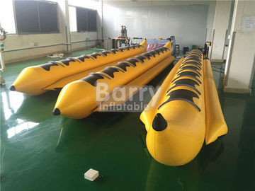 Jouet gonflable gonflable de l'eau de bateau de banane de jeu de l'eau de bateau de jouet de sièges du jaune 8
