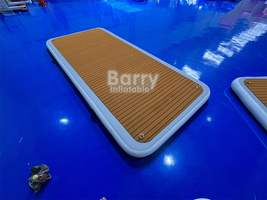 Impression numérique Plateforme de natation gonflable flottante avec pompe à air et couleur personnalisée