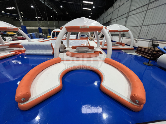 Équipement de loisirs aquatiques Aqua Sofa Plateforme de loisirs aquatiques Dock île flottante gonflable