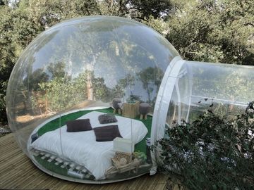 Tente gonflable de bulle de camping de la publicité de promotion facile à établir