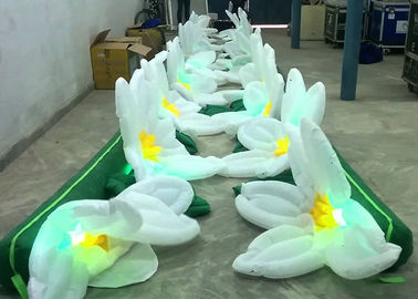 Produits gonflables de la publicité de fleur géante avec LED, décoration gonflable de chaîne de fleur