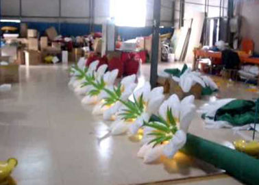 Produits gonflables de la publicité de fleur géante avec LED, décoration gonflable de chaîne de fleur