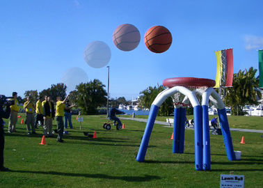 Cercle de basket-ball de jeux de sports de Customzied/terrain de basket gonflables géants avec le PVC de 0.55mm