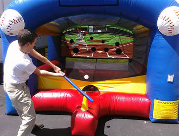 Les adultes badine les jeux gonflables de sports/jeu de baseball gonflable de cible avec le PVC
