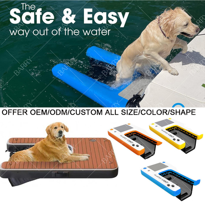 Piscine lac rivière pliable Pet chien échelle Escaliers flottants gonflables chien rampe d'eau pour le quai