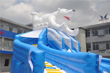 Belle nouvelle glissière géante de piscine d'ours, glissière gonflable de piscine pour le parc d'attractions