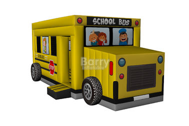 Rebond gonflable commercial de voiture, Chambre de rebond d'autobus scolaire gonflable pour des enfants