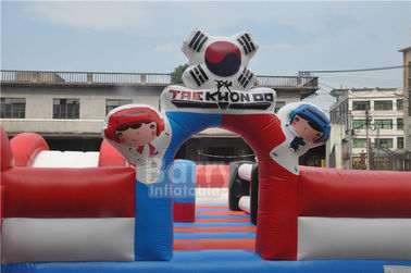 Terrain de jeu gonflable fait sur commande d'enfant en bas âge, ville gonflable spéciale d'amusement enfermant dans une boîte le thème de Taureau