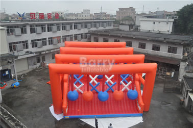 Parcours du combattant gonflable fou énorme pour les adultes/équipement extérieur gonflable de jeu