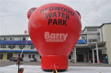 Ballon moulu gonflable d'ours rouge d'Oxford pour annoncer la taille de 8.5m