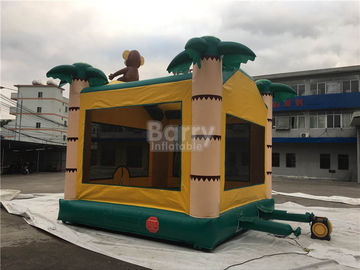 Videur gonflable de singe d'air, château gonflable de rebond de Samll de palmier pour de petits enfants