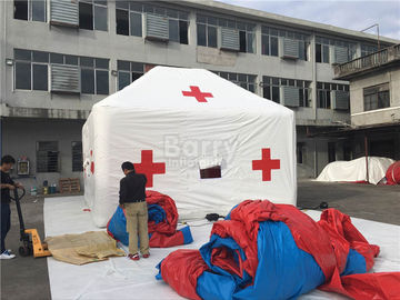 Tente gonflable médicale extérieure blanche de Croix-Rouge de promotion avec l'impression de logo