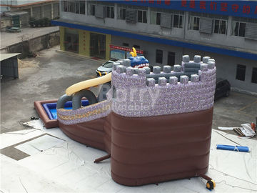 Grandes diapositives d'eau gonflables de dragon industriel de qualité marchande 15*11*8m adapté aux besoins du client
