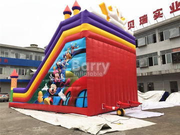 Diapositive gonflable 12*8*8m de double de ruelles enfant professionnel d'ours ou adapté aux besoins du client