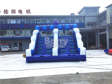 Parc aquatique gonflable final d'arrière-cour de vague bleue avec la taille de Customzied de piscine