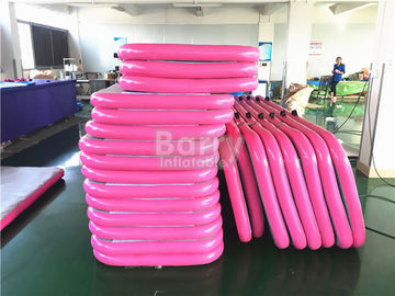 Tapis gonflable rose mou durable de gymnastique de voie d'air/tapis d'eau de flottement