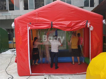 Petite tente gonflable ignifuge faite sur commande de douche de PVC pour le parc d'attractions