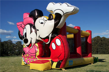 Chambre gonflable sautante merveilleuse de rebond de château de Mickey Mouse pour le divertissement commercial