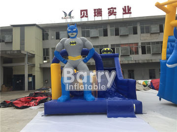 Parcours du combattant gonflable fait sur commande avec la glissière de Batman avec des matériaux de bâche de PVC