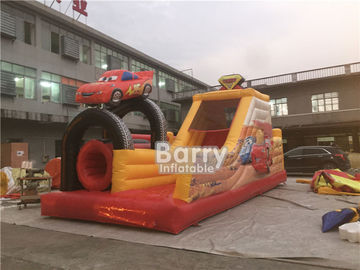 Parcours du combattant gonflable de double voiture pour les jeux extrêmes extérieurs de location de sport d'adultes