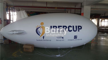 résistance de feu gonflable volante de ballon d'hélium de forme de dirigeable souple de produits de la publicité de 4m