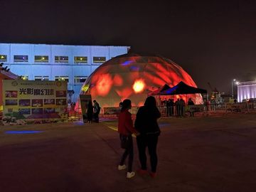 Tente gonflable serrée d'événement d'air d'exposition pour la cabine, tente gonflable de LED
