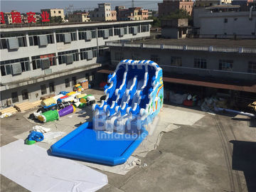 Glissière du glissement N de piscine d'eau de vague extérieure/matériel gonflables de bâche de PVC jeux de sport aquatique