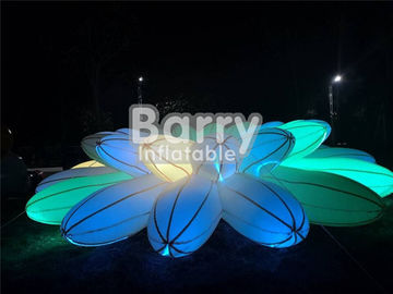 Produits gonflables de la publicité de jolie décoration d'éclairage/chaîne de fleur gonflable de LED pour la noce