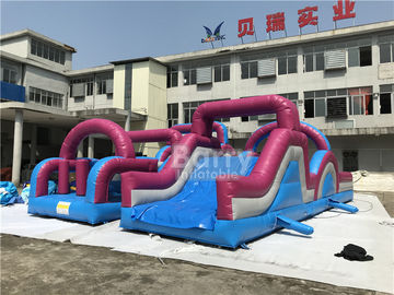 parcours du combattant gonflable géant adapté aux besoins du client par matériel de PVC de 0.5mm combiné