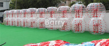 Jouets gonflables extérieurs 100% TPU/ballon de football gonflable de bulle point rouge de PVC 1.5m