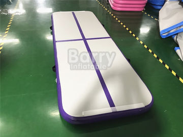 Le petit Portable extérieur badine un tapis pourpre de gymnastique de voie d'air pour la musculation avec portent le sac