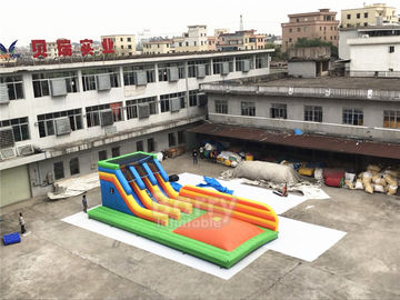 glissière combinée gonflable de bâche de PVC de 0.55mm avec le jeu de saut d'air pour le terrain de jeu d'enfants