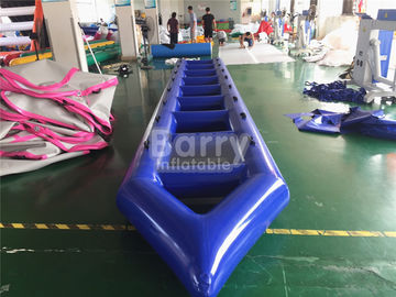 Protection de l'environnement gonflable folle bleue de bateau de vol de l'eau de parc aquatique de PVC