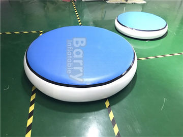 Tapis gonflable bleu rond de gymnastique de voie d'air DWF + matériel de 1.2mm Platon