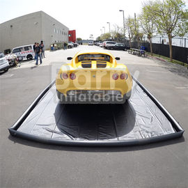 Installation facile de tapis gonflable de station de lavage de PVC scellée par air commercial