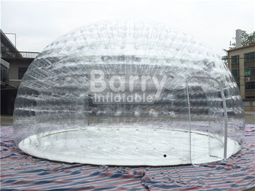 Tente gonflable transparente de bulle, tente extérieure d'air de camping avec la bâche de PVC