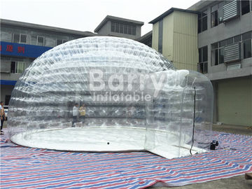 Tente gonflable transparente de bulle, tente extérieure d'air de camping avec la bâche de PVC