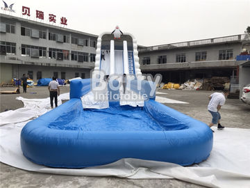 Grande glissière d'eau géante gonflable commerciale extérieure de taille faite sur commande pour l'événement