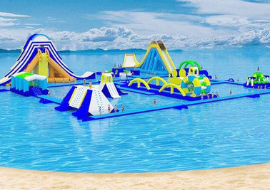 Parc aquatique gonflable de flottement commercial de jouets, plage géante Waterpark pour l'adulte