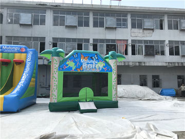 Chambre gonflable de rebond de PVC du logo fait sur commande 0.55mm/château sautant pour l'amusement d'enfants