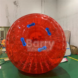 Le diamètre gonflable extérieur rouge 2.5m de PVC/TPU des jouets 0.8mm 3m engazonnent la boule gonflable de Zorb